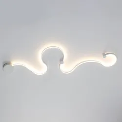 Applique moderne - LED - Télécommande RVB - S - W - forme ligne