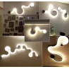 Applique moderne - LED - Télécommande RVB - S - W - forme ligne