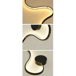 Applique moderne - LED - Télécommande RVB - S - W - forme ligne
