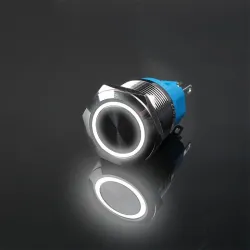 Metalen drukknopschakelaar - waterdicht - zelfreset - LED - 12mm / 16mm / 19mm / 22mm - 6V / 24V / 220VSchakelaars