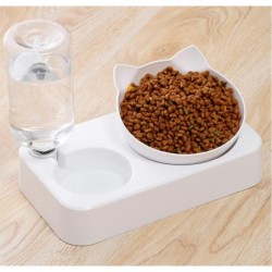 Ciotola doppia alimentazione - distributore automatico d'acqua - per cani/gatti