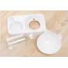 Gamelle double - distributeur d'eau automatique - pour chiens / chats