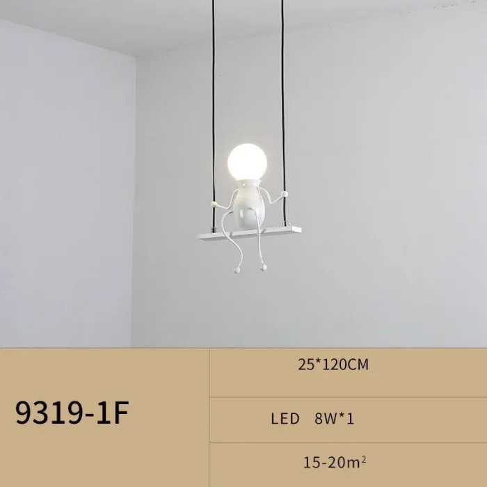 Moderne loftslampe - siddende jerndukker