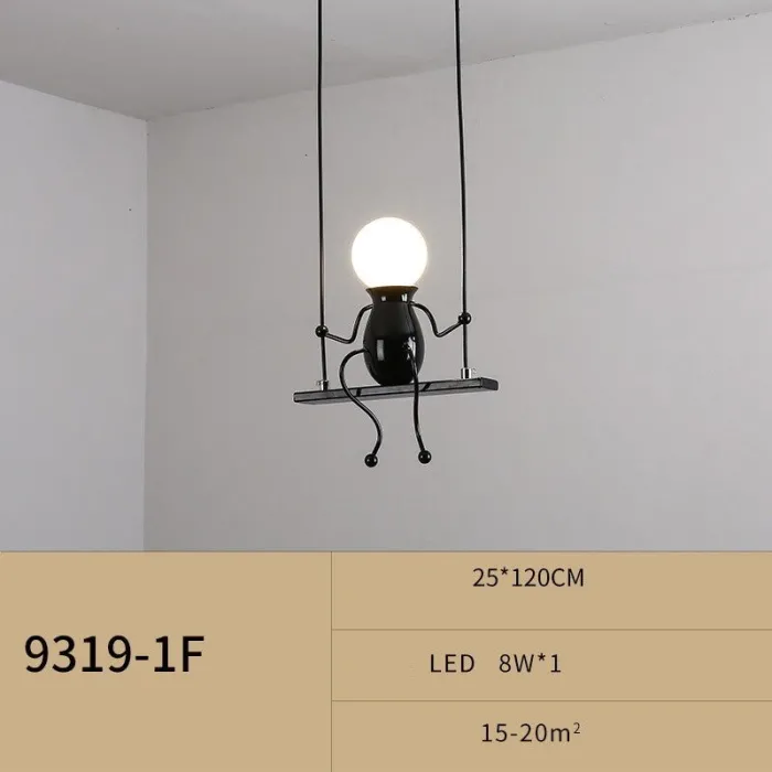 Moderne loftslampe - siddende jerndukker