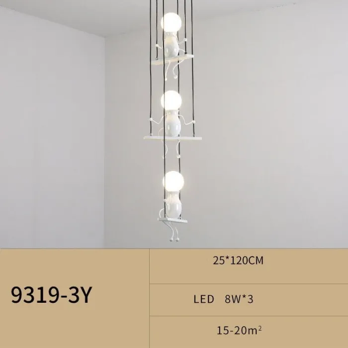 Moderne loftslampe - siddende jerndukker
