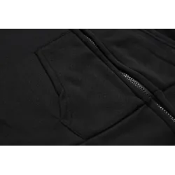 Hoodies & JerséisSudadera con capucha negra - con cremallera - estilo punk