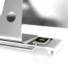 Aluminiumsskærm / computerstativ - med 4 USB-porte