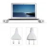 Support pour moniteur / ordinateur en aluminium - avec 4 ports USB