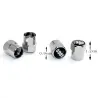 Valves de roue de voiture - bouchons en métal - drapeau allemand - 4 pièces