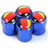 Car wheel valves - metal caps - German flag - 4 piecesValve caps