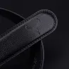 Elegant herrebelte - automatisk metallspenne - ekte skinn