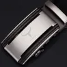 Elegant herrebelte - automatisk metallspenne - ekte skinn