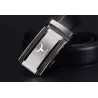 Elegant herrebelte - automatisk metallspenne - ekte skinn