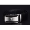 CinturónCinturón de hombre elegante - hebilla automática de metal - cuero genuino