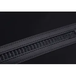 Elegant herrebelte - automatisk metallspenne - ekte skinn