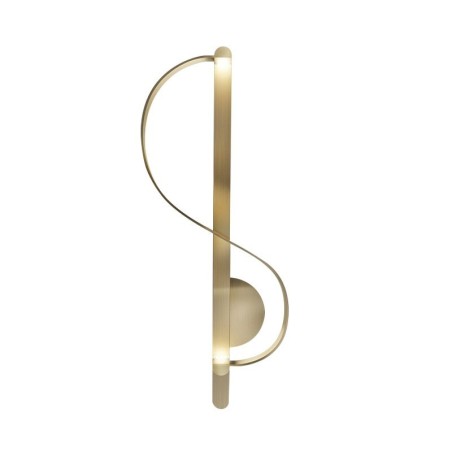 Lâmpada de parede moderna em ouro - em forma de S