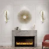 Applique dorée moderne - en forme de S