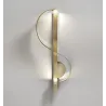 Modern wall gold lamp - S-shapedWall lights