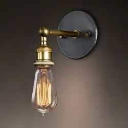 Żelazna lampa ścienna retroKinkiety