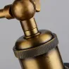 Retro vægjernslampe