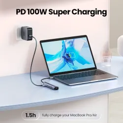 USB-C vers HDMI - RJ45 - USB 3.0 - PD - HUB - adaptateur multifonction