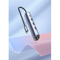 USB-C till HDMI - RJ45 - USB 3.0 - PD - HUB - multifunktionsadapter