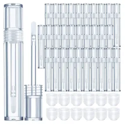 Tyhjät läpinäkyvät huulikiiltosäiliöt - huulisienipuikolla - 5ml - 20 kpl
