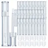Tomma transparenta läppglansbehållare - med läppsvampsticka - 5ml - 20 stycken