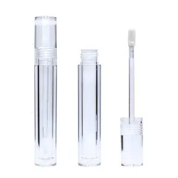 Tomma transparenta läppglansbehållare - med läppsvampsticka - 5ml - 20 stycken