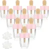 Tomma transparenta läppglansbehållare - glassform - 8 ml - 20 stycken