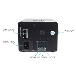 Lumière laser de scène colorée - projecteur de motifs - avec télécommande - RG DMX