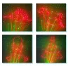 Lumière laser de scène colorée - projecteur de motifs - avec télécommande - RG DMX