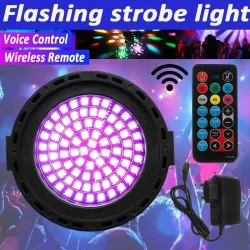 Laserowe oświetlenie sceniczne - projektor - aktywacja dźwiękiem - pilot - RGB - 78 LED - DMXOświetlenie sceniczne i eventowe
