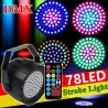 Stage laser light - projector - sound activated - remote - RGB - 78 LED - DMXStage & events lighting