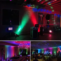 Stage laser light - projector - sound activated - remote - RGB - 78 LED - DMXStage & events lighting