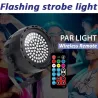 Lumière laser de scène - projecteur - activé par le son - télécommande - RGB - 78 LED - DMX
