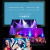 Lumière laser de scène - projecteur - activé par le son - télécommande - RGB - 78 LED - DMX