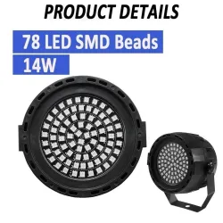 Stage laser light - projector - sound activated - remote - RGB - 78 LED - DMXStage & events lighting