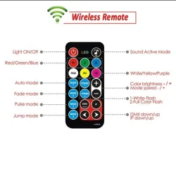 Lumière laser de scène - projecteur - activé par le son - télécommande - RGB - 78 LED - DMX