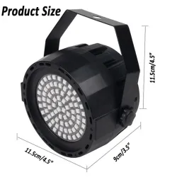 Scenlaserljus - projektor - ljudaktiverad - fjärrkontroll - RGB - 78 LED - DMX