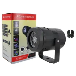 Laserlysprojektor - Julemønstre - roterende - LED