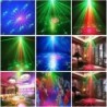 Stage laserprojektor - stemmestyring - rød/grøn/blå stroboskoplys