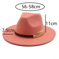 Sombreros & gorrasElegante sombrero de fieltro - con cinturón decorativo / pan de oro