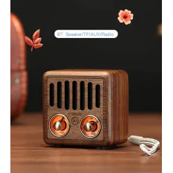 Retro wooden speaker - digital FM radio - BluetoothBluetooth speakers