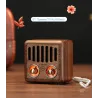 Drewniany głośnik w stylu retro - cyfrowe radio FM - BluetoothBluetooth Głośniki