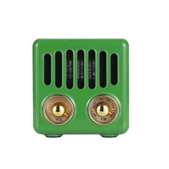 Retro plasthøyttaler - digital FM-radio - Bluetooth