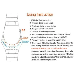 Fashionable black stainless steel watch - snake head - blue LEDWatches