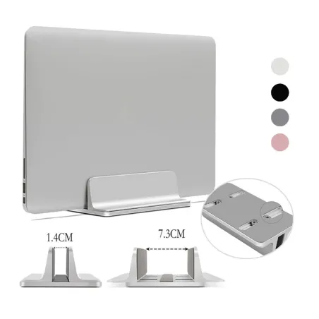 Support pour ordinateur portable réglable - support en aluminium - vertical