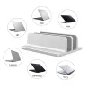 SoporteSoporte para portátil de doble ranura - soporte de aluminio - ajustable