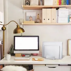 Dual slot laptop holder - aluminiumsstativ - justerbar